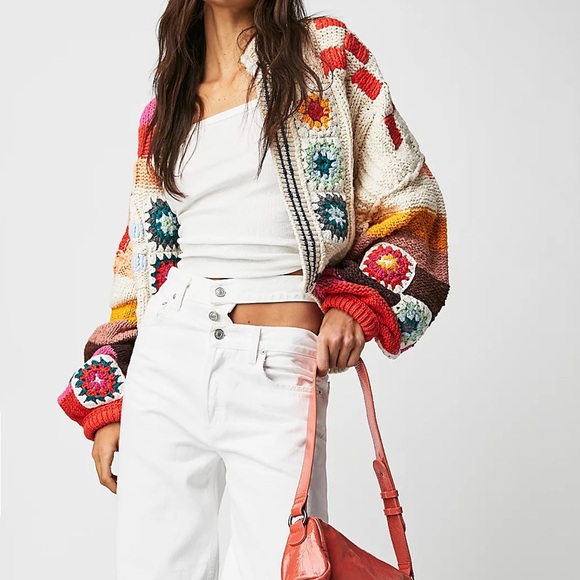 FREE PEOPLE X SAACHI CLEAR SKIES CARDI - Picture 3 of 6